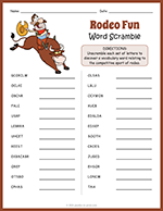 Rodeo Word Scramble thumbnail