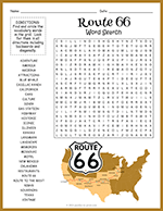 Route 66 Word Search thumbnail