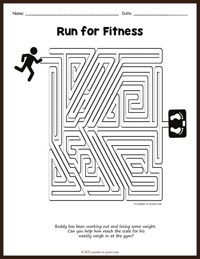 Run For Fitness Maze