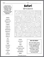 Safari Word Search Thumbnail