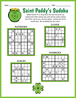 Saint Patricks Day Sudoku thumbnail