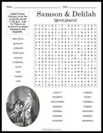 Samson and Delilah Word Search Thumbnail