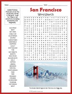 San Francisco Word Search Thumbnail