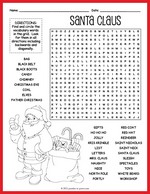Santa Claus Word Search thumbnail
