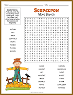 Scarecrow Word Search thumbnail