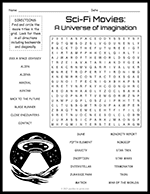 Sci-Fi Movies Word Search thumbnail