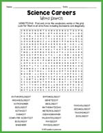 Science Careers Word Search Thumbnail