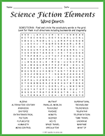 Science Fiction Elements Word Search thumbnail