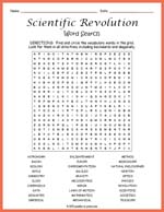 Scientific Revolution Word Search Thumbnail