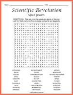 Scientific Revolution Word Search Thumbnail