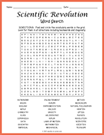 Scientific Revolution Word Search thumbnail