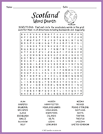 Scotland Word Search thumbnail