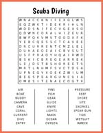 Scuba Diving Word Search thumbnail