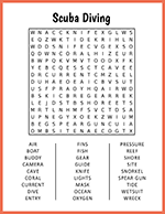 Scuba Diving Word Search thumbnail
