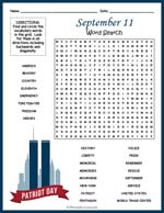 September 11 Word Search Thumbnail