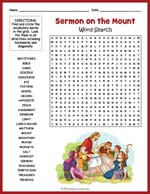 Sermon on the Mount Word Search Thumbnail