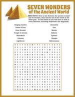 Seven Wonders Word Search thumbnail