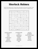 Sherlock Holmes Word Search thumbnail