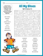 Shoes Word Search Thumbnail