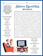 Sitcoms Word Search thumbnail