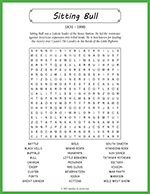 Sitting Bull Word Search thumbnail