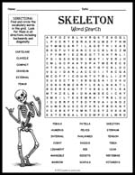 Skeleton Word Search Thumbnail