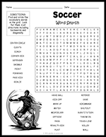 Soccer Word Search thumbnail