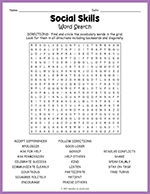 Social Skills Word Search thumbnail