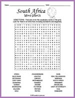 South Africa Word Search Thumbnail