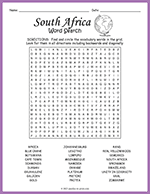 South Africa Word Search thumbnail