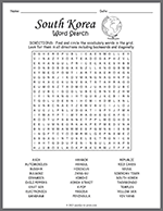 South Korea Word Search thumbnail
