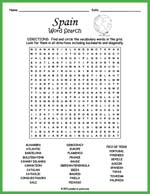 Spain Word Search Thumbnail