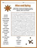 Spices Word Search thumbnail
