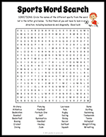 Sports Word Search Puzzles thumbnail