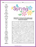 Spring Word Search Thumbnail