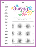 Spring Word Search thumbnail