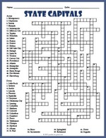 State Capitals Crossword thumbnail