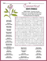 State Symbols of Connecticut Word Search Thumbnail