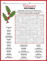 State Symbols of Delaware Word Search Thumbnail