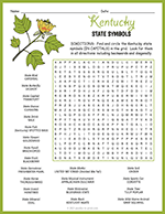 State Symbols of Kentucky Word Search thumbnail