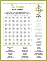 State Symbols of Nebraska Word Search thumbnail