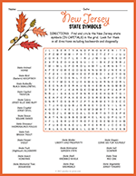 State Symbols of New Jersey Word Search thumbnail