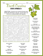 State Symbols of North Carolina Word Search thumbnail