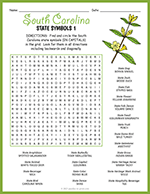 State Symbols of South Carolina Word Search thumbnail