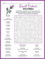 State Symbols of South Dakota Word Search thumbnail