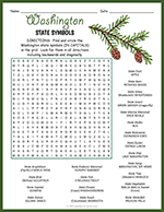 State Symbols of Washington Word Search thumbnail