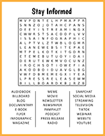 Stay Informed Word Search thumbnail