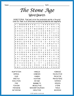 Stone Age Word Search thumbnail