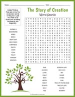 Story of Creation Word Search Thumbnail