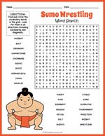 Sumo Wrestling Word Search Thumbnail